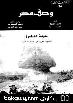 كتاب وصف مصر مدينة القاهرة الخطوط العربية على عمائر القاهرة